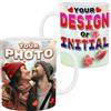 lepni.me Tazza Personalizzata con Tuo Foto Nome o Iniziale | Tazza Ceramica per Caffè Tè Latte | Regalo di Compleanno San Valentino con Cuore