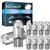 Keiurot Lampadine LED T10 501 W5W 194 168 2825 cuneo LED lampadine auto bianco interno cupola mappa porta luce led luce laterale lampadina targa lampadine DC12V, confezione da 10