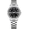 RORIOS Coppia Orologi Uomo Donna Orologio Acciaio Inossidabile Business Analogico Quarzo Orologio da Polso Impermeabile Luminosi Orologio Bianco Nero B