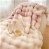 GENERIC Coperta Plaid Super Morbida Pile Peluche di Coniglio Caldo E Spesso,Divano Coperta Fluffy di Alta qualità, Versatile Coperta Matrimoniale per Camera da Letto Viaggi,S Pink,200cmx230cm 3.5Kg