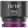 Wera 8790 B Impaktor 05005525001 - Inserto chiave a bussola con attacco da 3/8, 15/16