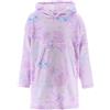Disney Stitch Felpa Coperta per Ragazze, Felpa per la Casa con Cappuccio en Velluto per Bambina, Regalo per Ragazze, Taglia 6/8 Anni | Lila