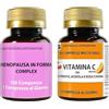 LABOTTEGADEGLIINTEGRATORI Set di Integratori Menopausa 100 Compresse e Vitamina C Masticabili | Kudzu e Trifoglio Rosso Ricchi in Isoflavoni | Metabolismo, Peso, Rilassamento, Vampate | Antiossidante e Sistema Immunitario
