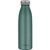 THERMOcafé by THERMOS TC BOTTLE moss green mat 0,50 l, thermos in acciaio inox gassato, 12 ore, caldo 24 ore, a prova di perdite, per scuola, in viaggio e in ufficio