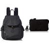 Kipling Zaino Nero Taglia unica + Pochette Negro Taglia unica