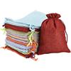 Irich 30 sacchetti di cotone da 13 x 18 cm, con coulisse, 6 colori, sacchetto regalo, per feste, matrimoni, arte e fai da te