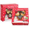 TsunNee 20-PZ Scatole per muffin e porta cupcake con inserti, scatole regalo di Natale, perfette per pasticceria e biscotti