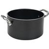 AGNELLI Casseruola Alta 2 Manici Antiaderente 5mm Al-Black