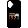 Vintage 1973 Limited Edition Retro Casse Custodia per iPhone 16 Vintage 1973 Edizione Limitata Retro Cassette Tape Birthday 51