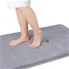 Yimobra Tappetino da bagno antiscivolo, 90 x 60 cm, super assorbimento d'acqua, spesso, lavabile in lavatrice, facile da asciugare, colore: grigio