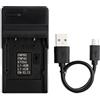 Norifon NP-45 USB Caricatore per Fujifilm FinePix JX250, JX400, J38, J10