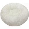 Generic Cuscino Per Gatti Cuccia Pelosa Per Cani Stuoia Per Lettiera Rotonda Addensata In Autunno E In Inverno, Lettiera Per Cani, Lettiera Per Gatti, Per Cani Di Piccola E Media Taglia, Bianca, 40 Cm [420 G