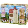 Epoca Sylvanian Families Red Roof House con ascensore Calico Critters Epoca Gatto G...