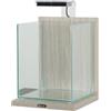 Zolux Jalaya 2 Acquario in Vetro con Supporto Illuminazione Filtro 10 L Colore Grigio Zebrano