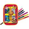 ASTUCCIO ASILO 1 ZIP CON CORREDO MAGIC PENCIL CASE MITAMA HAPPY FRIENDS