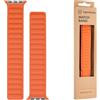 TACTICAL CINTURINO 742 LOOP LEATHER PER APPLE WATCH 1-2-3-4-5-6-7-8-9-10-11-12 SE ULTRA 1-2-3 42-44-45-49mm ORANGE