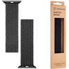 TACTICAL CINTURINO L 749 BRAIDED STRING PER APPLE WATCH 1-2-3-4-5-6-7-8-9 SE 38-40-41mm BLACK
