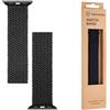 TACTICAL CINTURINO XL 764 BRAIDED STRING PER APPLE WATCH 1-2-3-4-5-6-7-8-9 SE 38-40-41mm BLACK