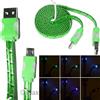 MAXY CAVO DATI E RICARICA LED-LACE LUMINOSO CORDINO MICROUSB GREEN BULK PER MODELLI A MARCHIO WIKO