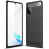 FORCELL CUSTODIA B-CASE TPU SILICONE COVER CASE PER SAMSUNG GALAXY NOTE20 5G N981 CARBON METAL BLACK