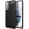 FORCELL CUSTODIA B-CASE TPU SILICONE COVER CASE PER SAMSUNG GALAXY S21 PLUS 5G CARBON METAL BLACK