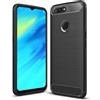BCASE CUSTODIA B-CASE TPU SILICONE COVER CASE PER OPPO A12 CARBON METAL BLACK