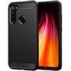 BCASE CUSTODIA B-CASE TPU SILICONE COVER CASE PER XIAOMI REDMI NOTE 8T CARBON METAL BLACK