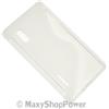 MAXY SSYL CUSTODIA TPU SILICONE COVER CASE PER LG OPTIMUS L5 E610 CLEAR