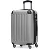Hauptstadtkoffer Spree - Bagaglio a mano, 55 × 36 × 21 cm, TSA, 4 ruote, 42 litri, valigia da viaggio, valigia rigida, trolley, bagaglio da cabina, espandibile, Argento