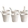 SELETTI Set 6 bicchierini Caffe' + Palette bco