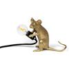 SELETTI Lampada "Mouse Lamp Mac-Gold" Seduto USB