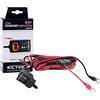 CTEK Indicator Panel 3.3M, Indicatore LED con Montaggio a Pannello Che Mostra Lo Stato di Carica della Batteria, per Tutte Le Batterie al Piombo da 12V di Auto, Moto e Altri Veicoli