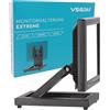 VSG Staffa di Montaggio per Monitor POS, PC o Touchscreen, Braccio di Supporto per Display Stabile, Robusto, Inclinabile e Regolabile, VESA, Metallo, per Schermi da 10 a 22 Pollici - Nero