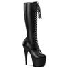 Pleaser USA Pleaser Adore-2023 Blk Str Faux Leather/Blk Matte 35