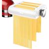 BFYLIN Accessorio per pasta per KitchenAid, per mixer a pavimento, accessori 3 in 1, per tagliatella, taglierina per spaghetti, set di accessori con rullo per pasta