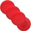 QUARKZMAN 4pz Copri Sgabello Coprisedili Sgabello Rotondo Asta Rosso Lavabile Elastico Barra Sedia Sgabello Coprisedia con Elastico Fascia per 11-14 Sedia