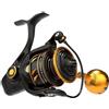 Penn Slammer IV - Mulinello per pesca a spinning in metallo, pesante, per barca, riva, kayak, Colore: nero e oro, 3500