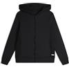 Freddy Felpa donna con zip e cappuccio in modal con inserti tricot