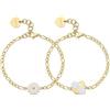 S'Agapõ Bracciali Donna in Acciaio e Cristalli | Collezione Me + You - SEY29