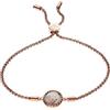Emporio Armani Bracciale Da Donna, Lunghezza: 165-235mm / Dimensioni: 12X12X3mm Bracciale In Acciaio Inossidabile Oro Rosa, EGS2568221