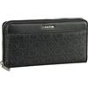 Calvin Klein CK Must Zip Around Wallet With Pocket Epi Mon Black Mono