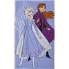 CTI Disney Frozen 2 Sisters Asciugamano da bagno 70 x 120 cm | Velluto e riccio 100% cotone | Oeko-TEX | Stampa bambina Frozen Elsa Anna | Viola