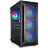 GielleService CASE TOOQ TQGCC102-B mid-tower da gaming Ragnärok Colore nero