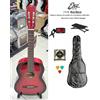 EKO CS10 RED BURST Chitarra Classica Rossa +ACCORDATORE BORSA POGGIAPIEDE CORDE