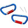 KNIPEX Moschettone 2 pezzi 82 mm, 00 50 03 T BK