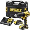 DEWALT DCD778S2T-QW Trapano Avvitatore, 2 velocità a Percussione, Motore Brushless con Doppia Batteria in Valigetta, 1.5 W, 18 V, 1/2_pollice