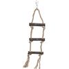 TRIXIE Natural Living Corda scaletta con 3 gradini, 40 cm, Confezione da 4