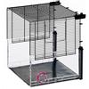 Ferplast Estensione per Gabbia Criceto, Gabbia Topolini MULTIPLA HAMSTER, Base, in Metallo e Plastica Riciclata
