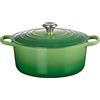 Le Creuset Signature 21177284082430 - Casseruola rotonda in ghisa con coperchio, diametro 28 cm, adatta a tutti i piani cottura e a induzione, capacità 6,7 l, 6,125 kg, in bambù