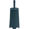 GEDY G-Oscar Scopino WC da appoggio Colore Blu Petrolio, 35X13X13 CM Peso 0,396 kg, scopino Bagno con setole Realizzato con Resine termoplastiche, Anni di Garanzia 2, Design R&S Gedy